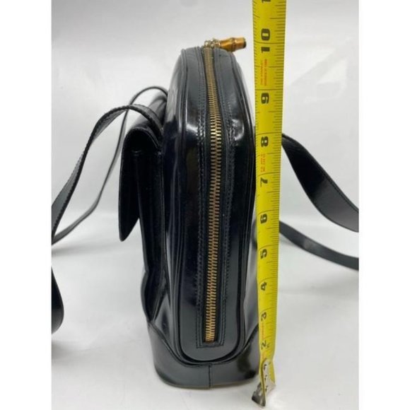 GUCCI Vintage Black Smooth Leather Shoulder Bag - Picture 4 of 12